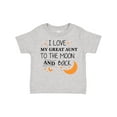 thumbnail image 1 of Inktastic I Love My Great Aunt To The Moon and Back Boys or Girls Toddler T-Shirt, 1 of 5