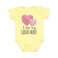 thumbnail image 1 of Inktastic I Love My Great Aunt Two Hugging Hearts Boys or Girls Baby Bodysuit, 1 of 5
