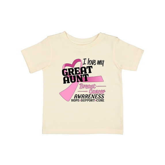 Inktastic I Love My Great Aunt-breast Cancer Awareness Boys or Girls Baby T-Shirt