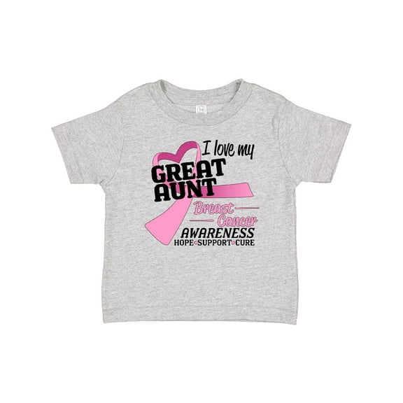 Inktastic I Love My Great Aunt-breast Cancer Awareness Boys or Girls Baby T-Shirt