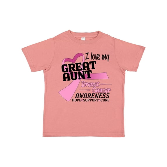 Inktastic I Love My Great Aunt-breast Cancer Awareness Boys or Girls Toddler T-Shirt