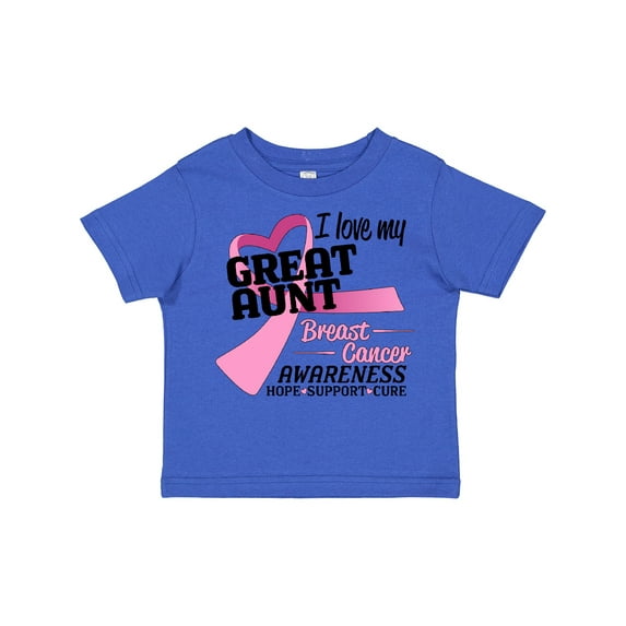 Inktastic I Love My Great Aunt-breast Cancer Awareness Boys or Girls Toddler T-Shirt