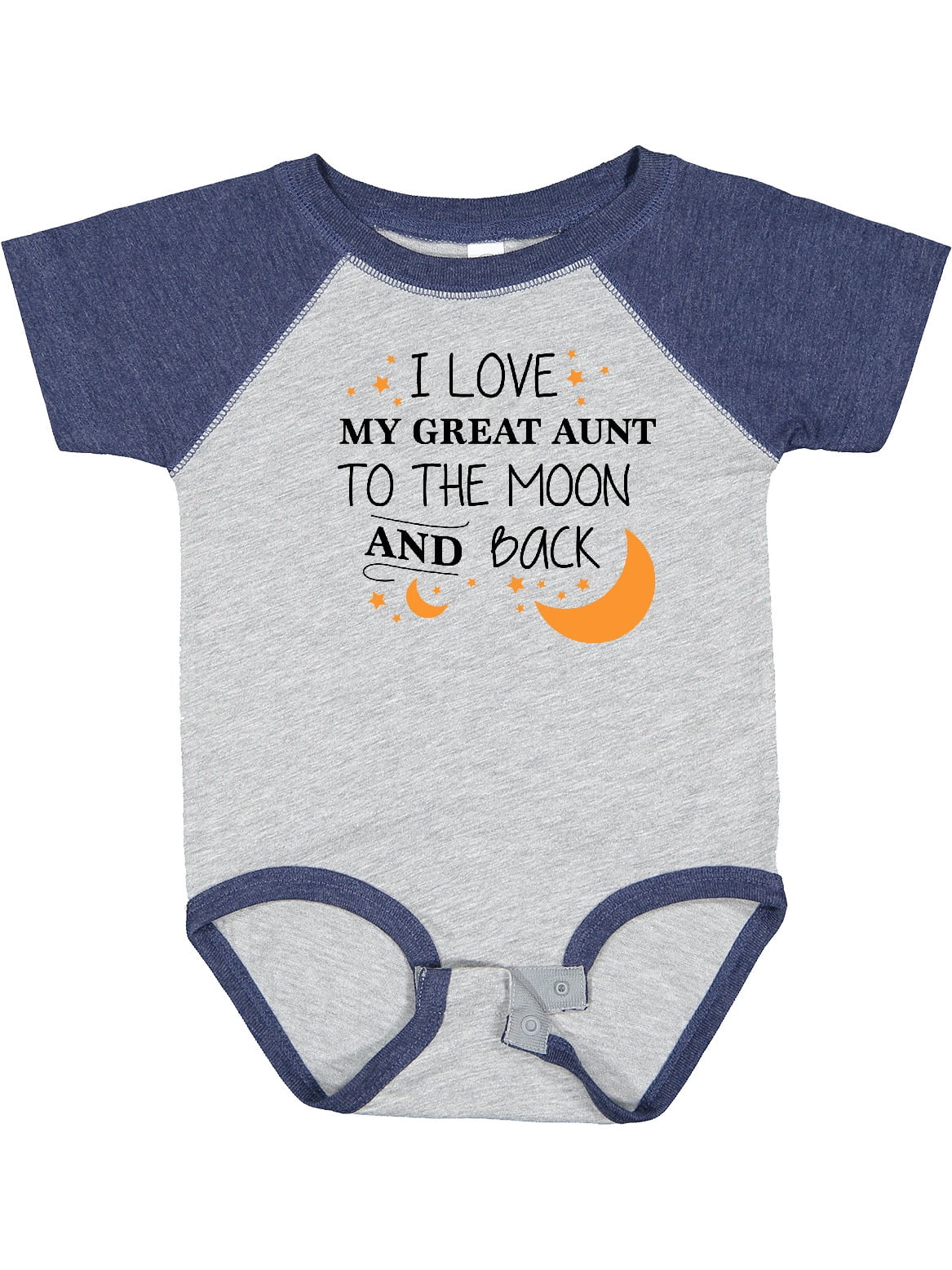 Inktastic I Love My Great Aunt to the Moon and Back Boys or Girls Baby Bodysuit