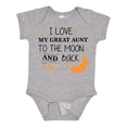 thumbnail image 1 of Inktastic I Love My Great Aunt to the Moon and Back Boys or Girls Baby Bodysuit, 1 of 5