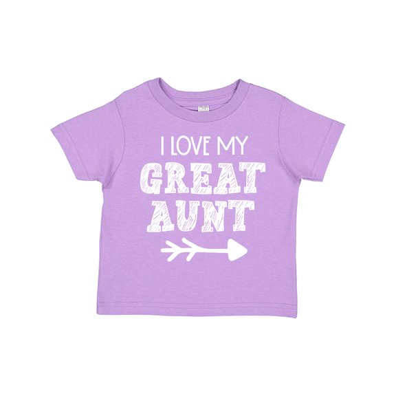 Inktastic I Love My Great Aunt with Arrow Boys or Girls Toddler T-Shirt