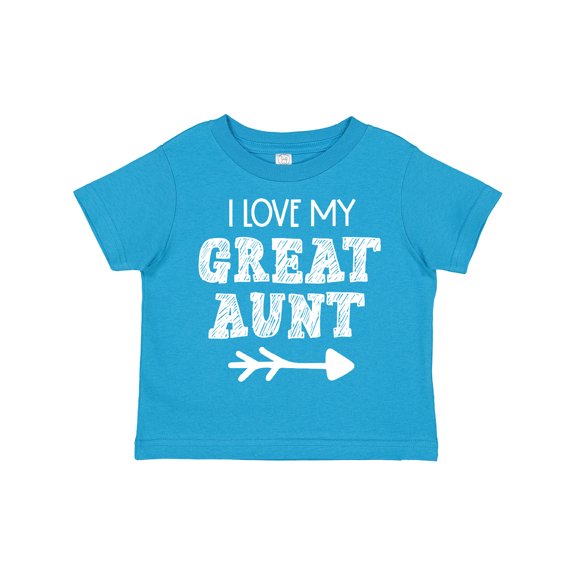 Inktastic I Love My Great Aunt with Arrow Boys or Girls Toddler T-Shirt