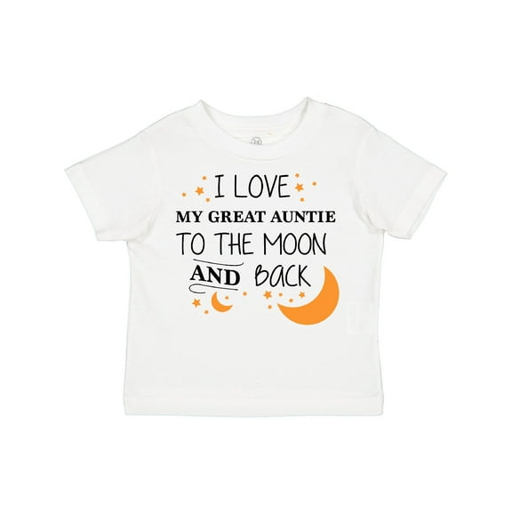 Inktastic I Love My Great Auntie To The Moon and Back Boys or Girls Toddler T-Shirt