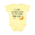thumbnail image 1 of Inktastic I Love My Great Auntie to the Moon and Back Boys or Girls Baby Bodysuit, 1 of 5