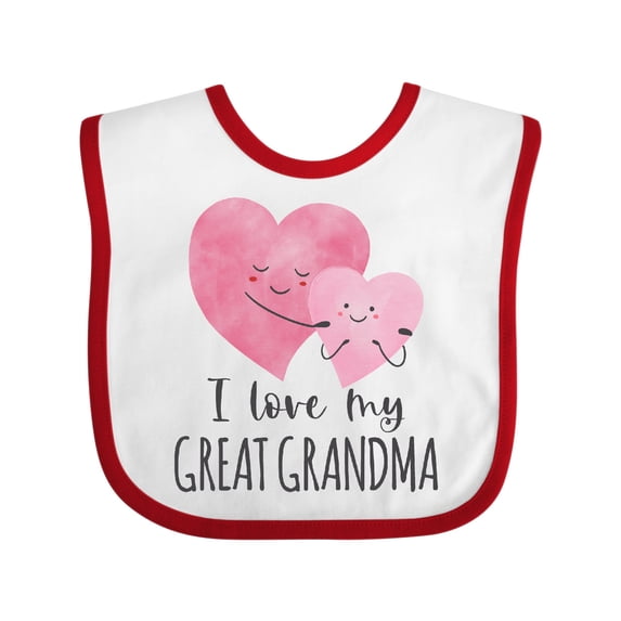 Inktastic I Love My Great Grandma Boys or Girls Baby Bib