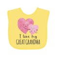 thumbnail image 1 of Inktastic I Love My Great Grandma Boys or Girls Baby Bib, 1 of 4