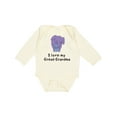 thumbnail image 1 of Inktastic I Love My Great Grandma Elephant Boys Long Sleeve Baby Bodysuit, 1 of 5
