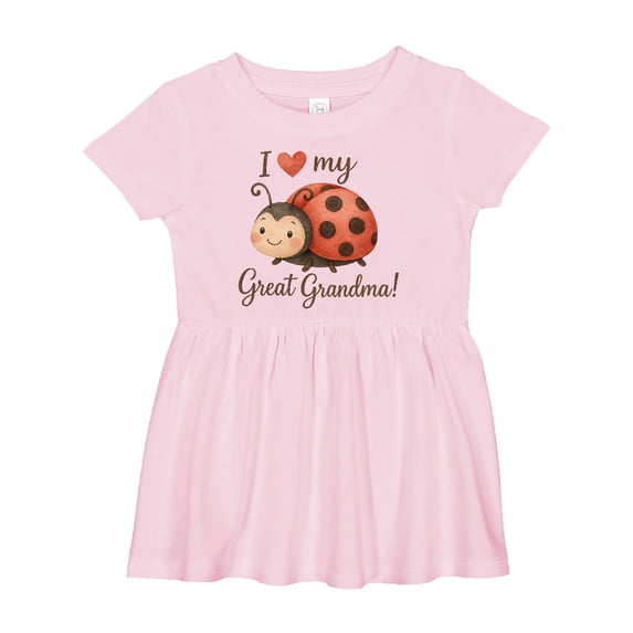 Inktastic I Love My Great Grandma Girls Baby Dress