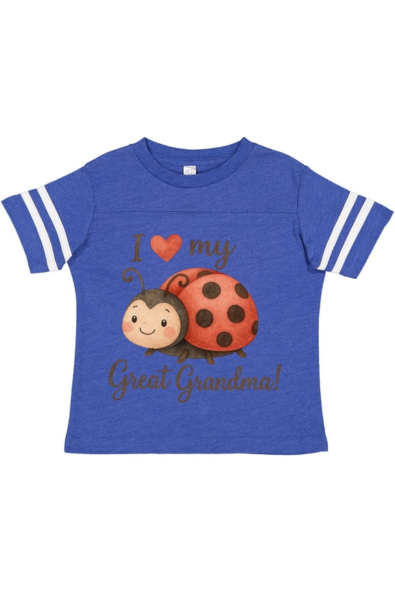 I Love My Great Grandma Ladybug Boys or Girls Toddler T-Shirt