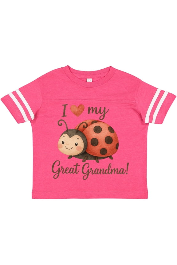 I Love My Great Grandma Ladybug Boys or Girls Toddler T-Shirt