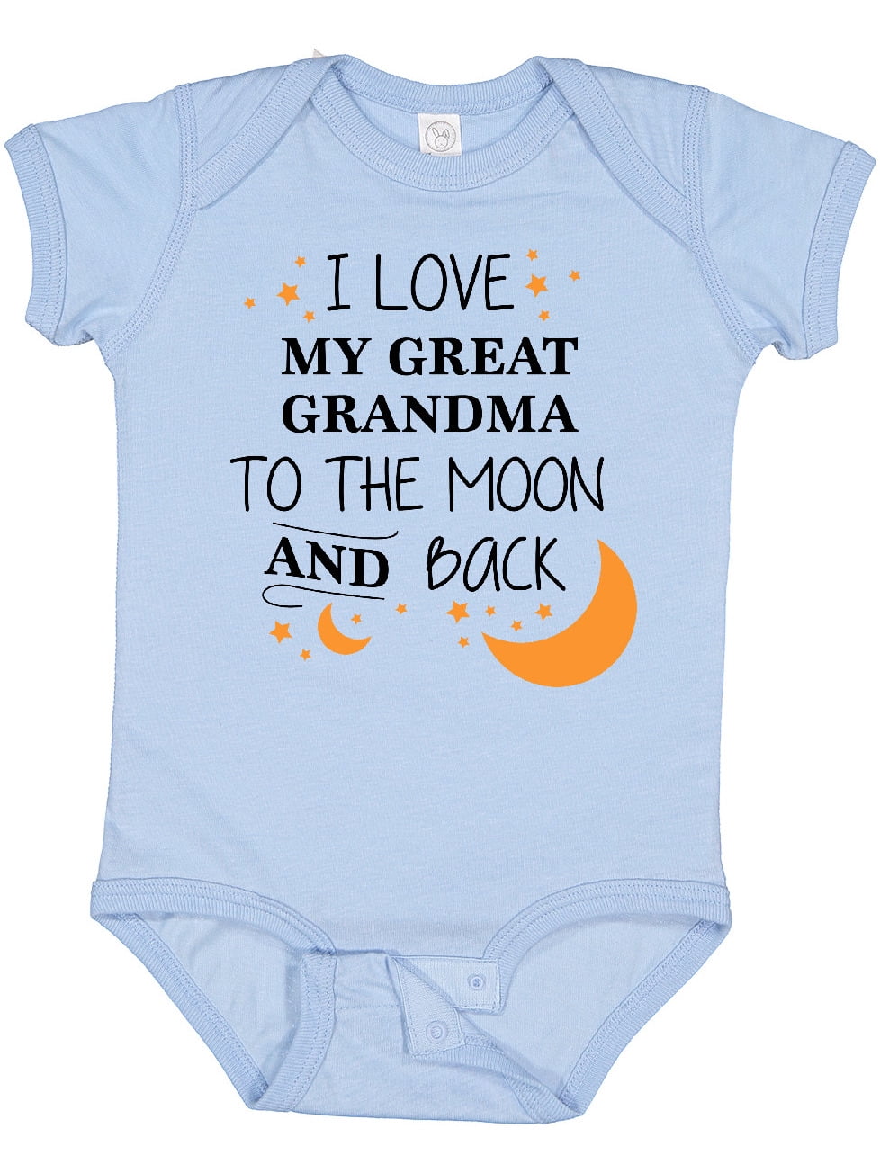 Inktastic I Love My Great Grandma to the Moon and Back Boys or Girls Baby Bodysuit
