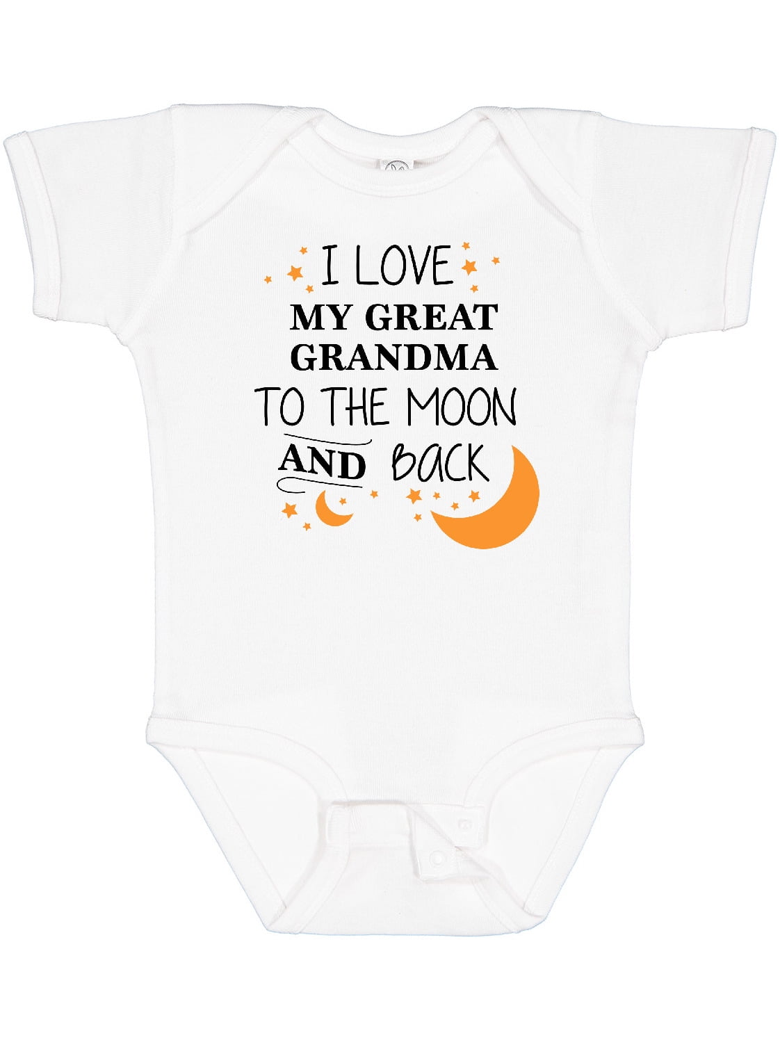 Inktastic I Love My Great Grandma to the Moon and Back Boys or Girls Baby Bodysuit
