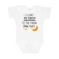 thumbnail image 1 of Inktastic I Love My Great Grandma to the Moon and Back Boys or Girls Baby Bodysuit, 1 of 5