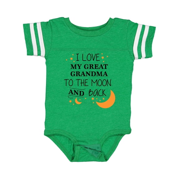 Inktastic I Love My Great Grandma to the Moon and Back Boys or Girls Baby Bodysuit