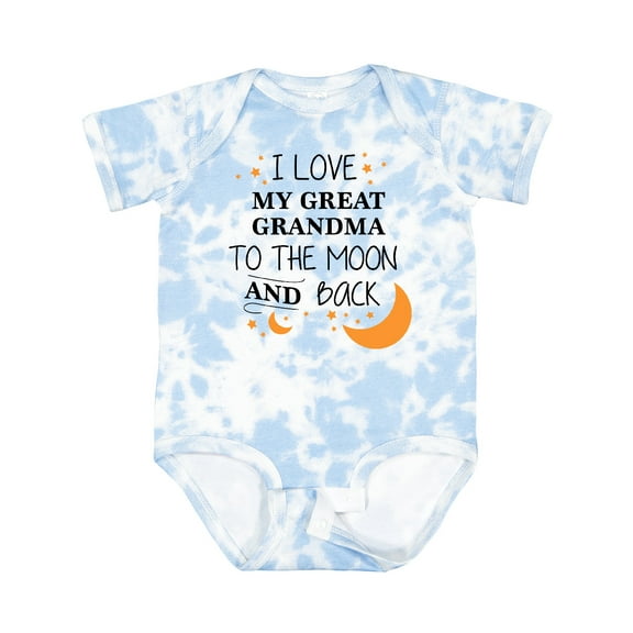 Inktastic I Love My Great Grandma to the Moon and Back Boys or Girls Baby Bodysuit