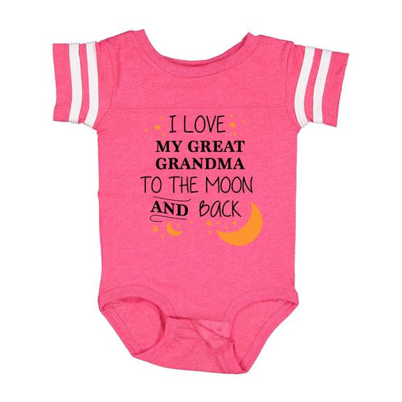 Inktastic I Love My Great Grandma to the Moon and Back Boys or Girls Baby Bodysuit