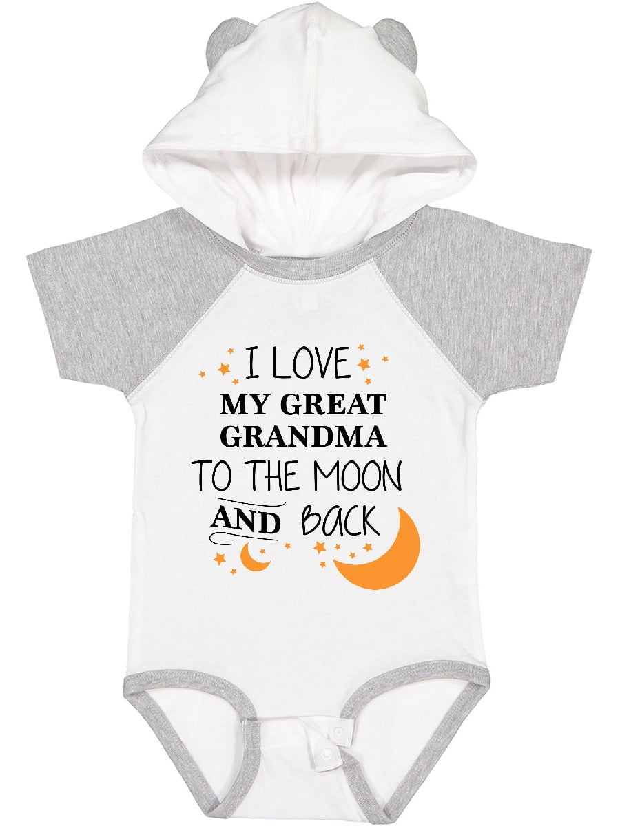 Inktastic I Love My Great Grandma to the Moon and Back Boys or Girls Baby Bodysuit