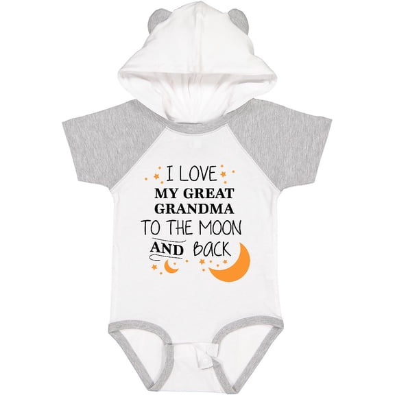 Inktastic I Love My Great Grandma to the Moon and Back Boys or Girls Baby Bodysuit