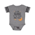 thumbnail image 1 of Inktastic I Love My Great Grandma to the Moon and Back Boys or Girls Baby Bodysuit, 1 of 4