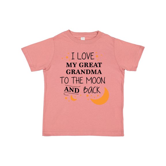 Inktastic I Love My Great Grandma to the Moon and Back Boys or Girls Toddler T-Shirt