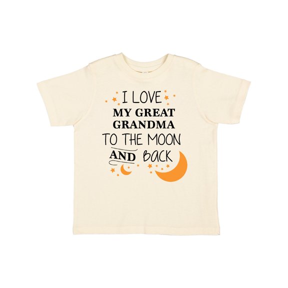 Inktastic I Love My Great Grandma to the Moon and Back Boys or Girls Toddler T-Shirt
