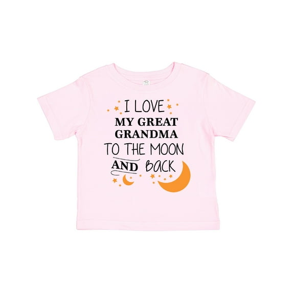 Inktastic I Love My Great Grandma to the Moon and Back Boys or Girls Toddler T-Shirt