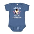 thumbnail image 1 of Inktastic I Love My Great Grandma with Cute Penguin and Hearts Girls Baby Bodysuit, 1 of 5