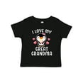 thumbnail image 1 of Inktastic I Love My Great Grandma with Cute Penguin and Hearts Girls Toddler T-Shirt, 1 of 5