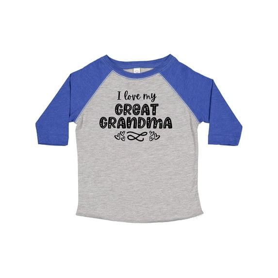 Inktastic I Love My Great Grandma with Hearts Boys or Girls Toddler T-Shirt