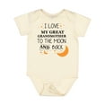 thumbnail image 1 of Inktastic I Love My Great Grandmother to the Moon and Back Boys or Girls Baby Bodysuit, 1 of 5
