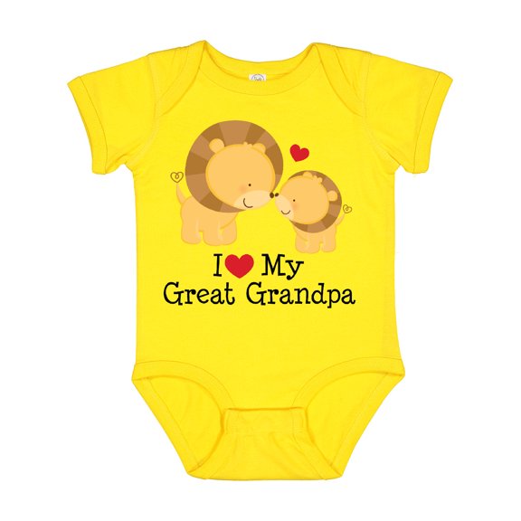 Inktastic I Love My Great Grandpa Boys or Girls Baby Bodysuit