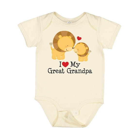 Inktastic I Love My Great Grandpa Boys or Girls Baby Bodysuit