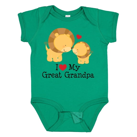Inktastic I Love My Great Grandpa Boys or Girls Baby Bodysuit