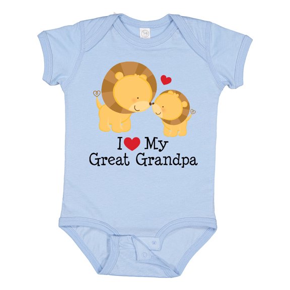Inktastic I Love My Great Grandpa Boys or Girls Baby Bodysuit
