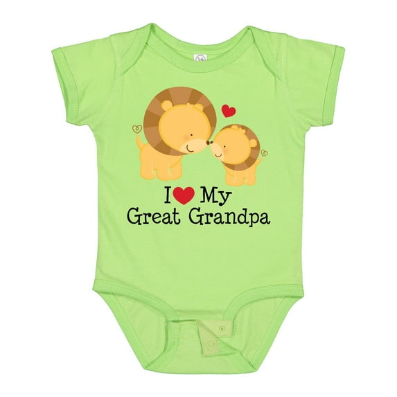 Inktastic I Love My Great Grandpa Boys or Girls Baby Bodysuit