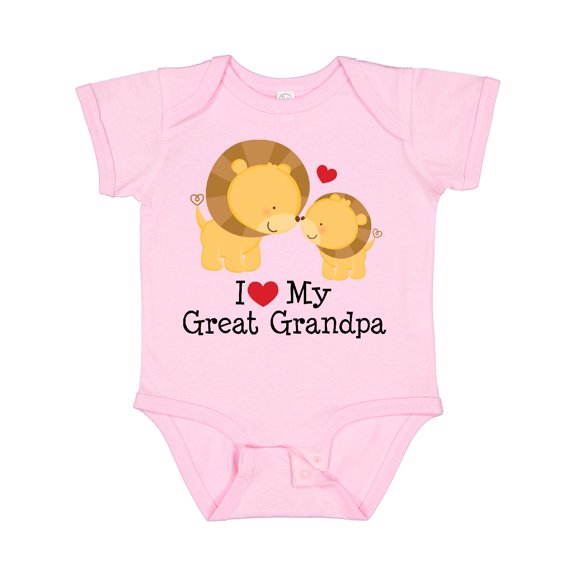 Inktastic I Love My Great Grandpa Boys or Girls Baby Bodysuit