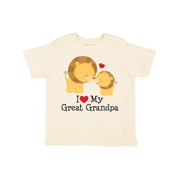 Inktastic I Love My Great Grandpa Boys or Girls Toddler T-Shirt