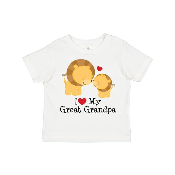 Inktastic I Love My Great Grandpa Boys or Girls Toddler T-Shirt