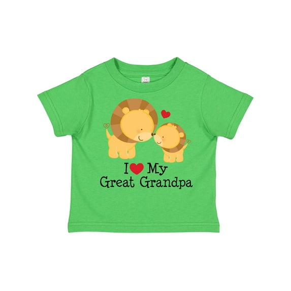 Inktastic I Love My Great Grandpa Boys or Girls Toddler T-Shirt