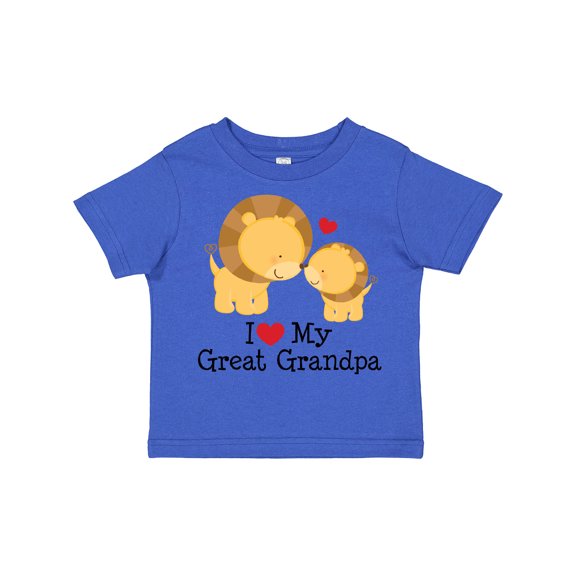 Inktastic I Love My Great Grandpa Boys or Girls Toddler T-Shirt