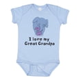 thumbnail image 1 of Inktastic I Love My Great Grandpa Elephant Boys or Girls Baby Bodysuit, 1 of 5