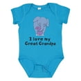 thumbnail image 1 of Inktastic I Love My Great Grandpa Elephant Boys or Girls Baby Bodysuit, 1 of 5
