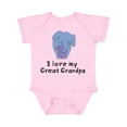 thumbnail image 1 of Inktastic I Love My Great Grandpa Elephant Boys or Girls Baby Bodysuit, 1 of 5