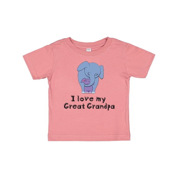 Inktastic I Love My Great Grandpa Elephant Boys or Girls Baby T-Shirt