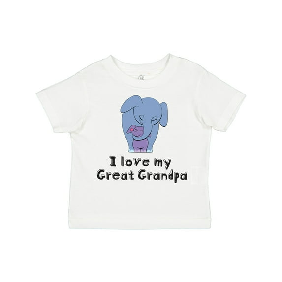 Inktastic I Love My Great Grandpa Elephant Boys or Girls Toddler T-Shirt