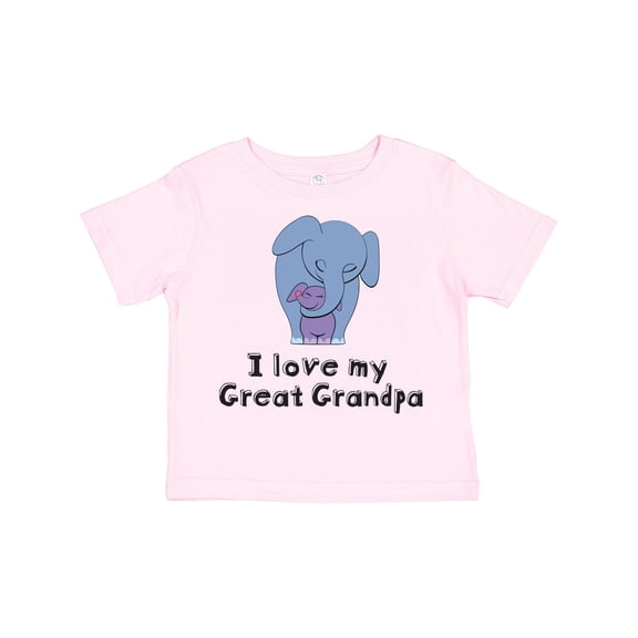 Inktastic I Love My Great Grandpa Elephant Boys or Girls Toddler T-Shirt